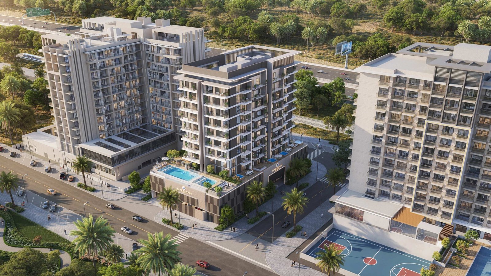 Aerial View - Gate Royal Residences - Baron Prime Development